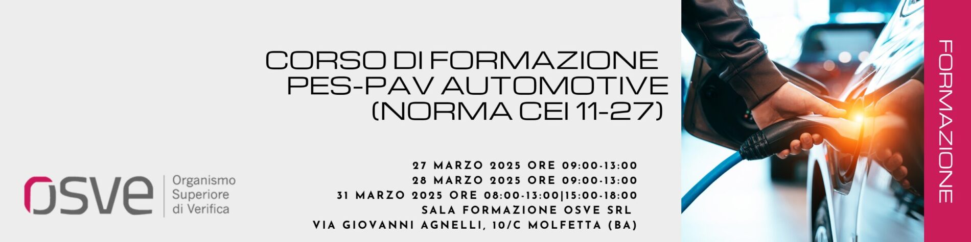 Banner Osve CORSO AUTOMOTIVE
